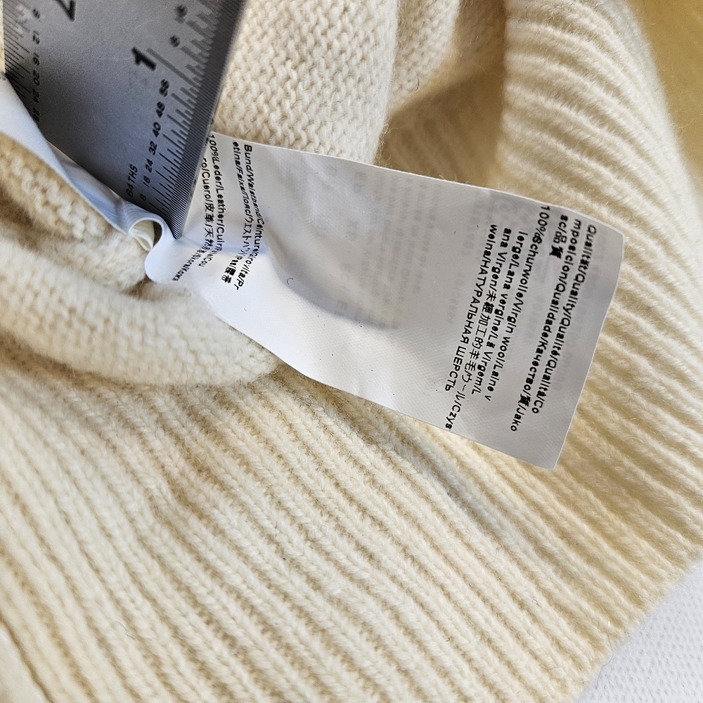 Boss Orange by Hugo Boss Womens Hoodie Knit Sweater NWT XS Beige Retail $250 - Picture 5 of 10